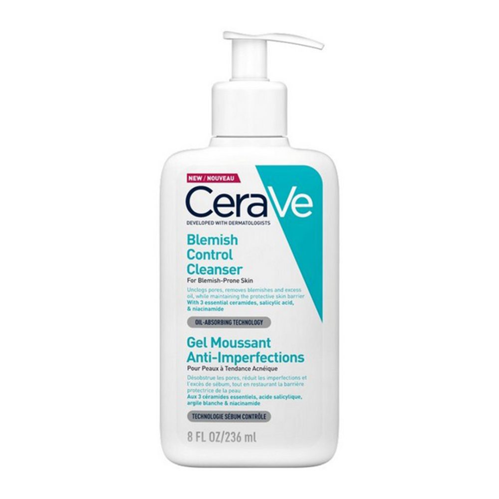 ژل شستشو ضد لک و جوش سراوی مدل Blemish Control