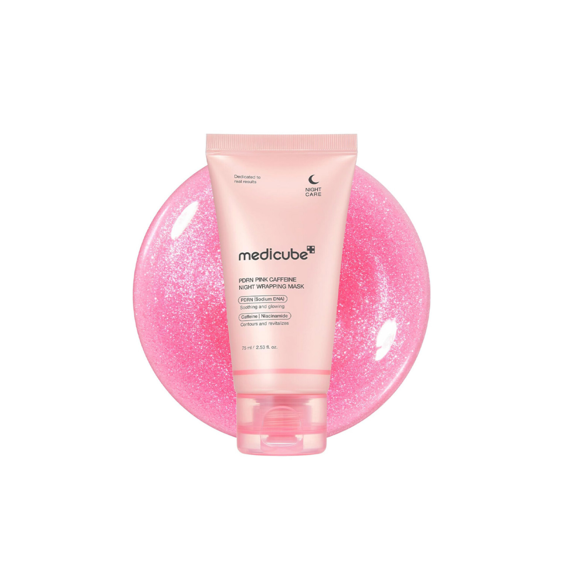 InShot_20251018_200812681 ماسک شب کافئین و PDRN ترمیم کننده و جوانساز مدی کیوب - Image 1